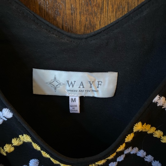 Navy tank with chevron stitching. - Picture 2 of 2